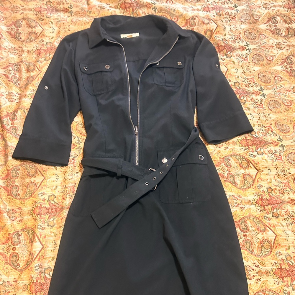 Michael Kors Black Jacket with Silver Zip Detail